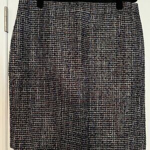J Crew Tweed Pencil Skirt, Size 14